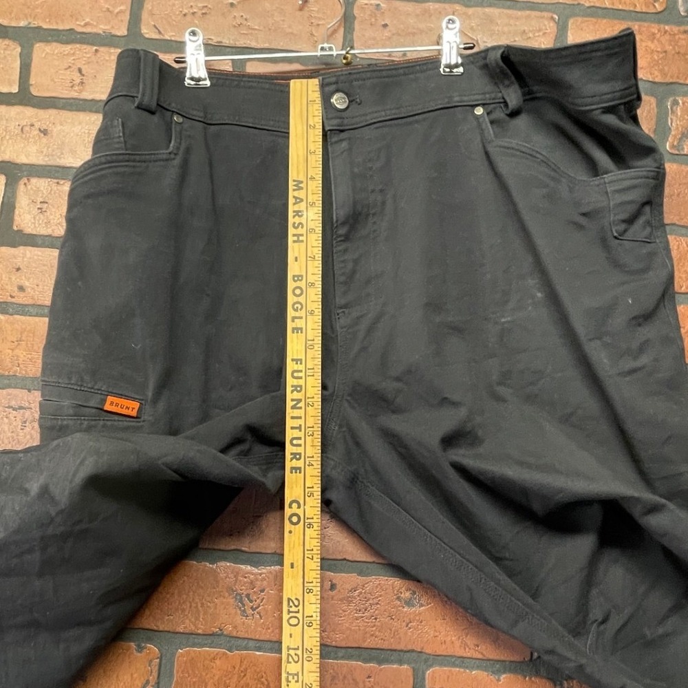 Brunt Men's Durable Black Work Pants 44x34 Utility Reinforced Knees - Picture 9 of 14